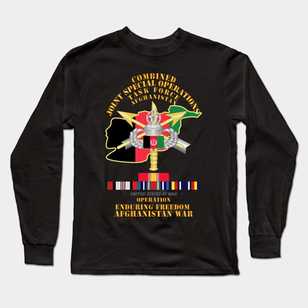 Combined Joint Special Operations Task Force - OEF - Afghan wo Seal w SVC Long Sleeve T-Shirt by twix123844